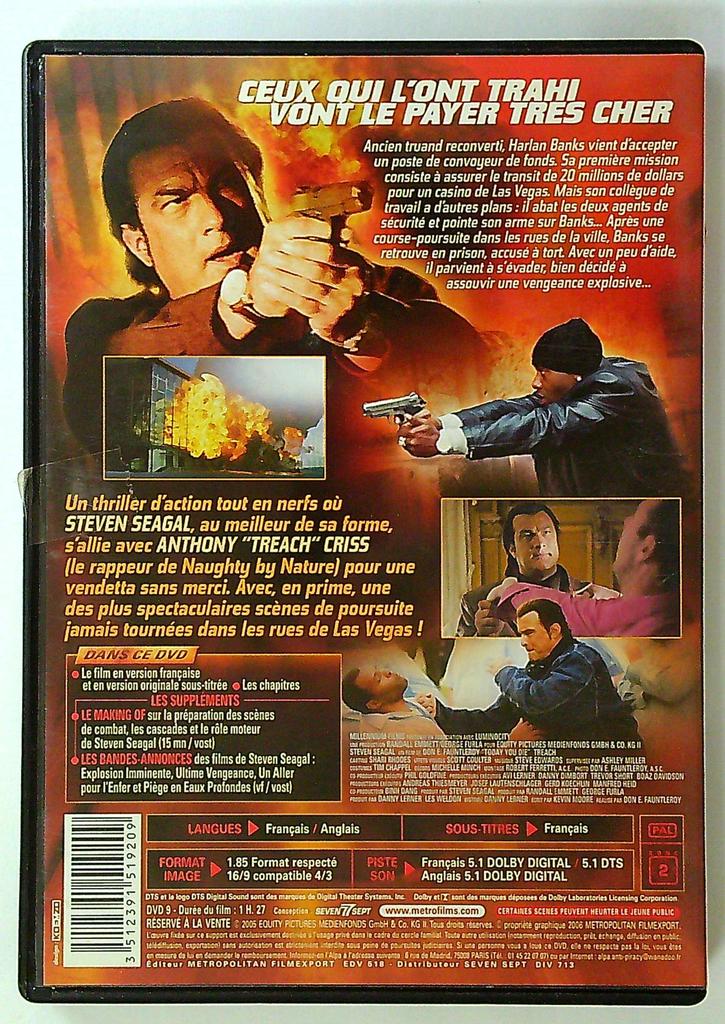 Dvd Today You Die Double Riposte Steven Seagal