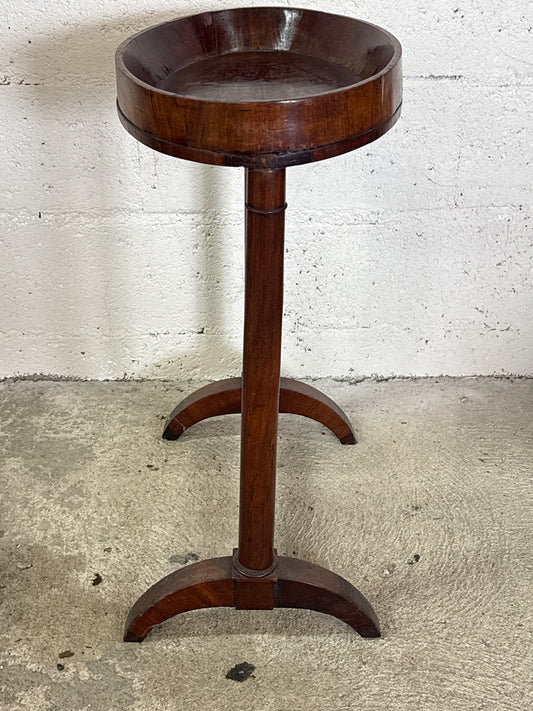 Table d'appoint ovale bois vintage – Meuble ancien
