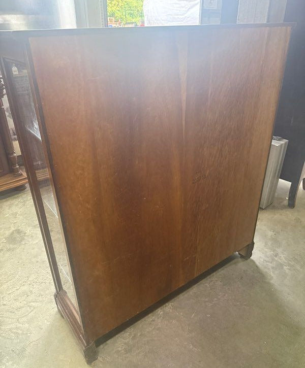 Vitrine marron – Style classique – Rangement – Bois et verre