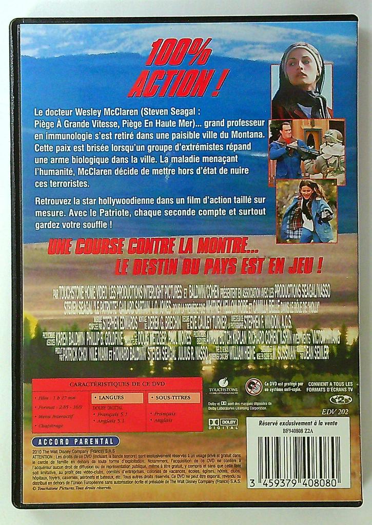 Dvd Le Patriote - Steven Seagal