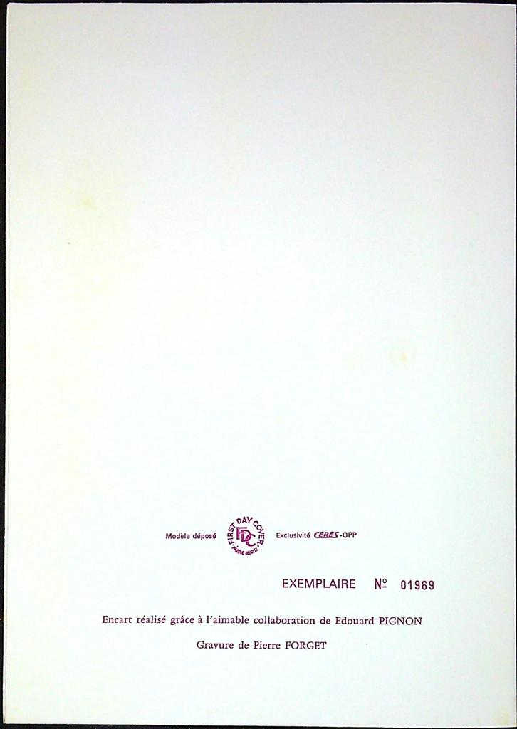 Édouard Pignon Les Plongeurs Enveloppe Dépliant Timbre 1er jour Encart Fdc Yvert et Tellier