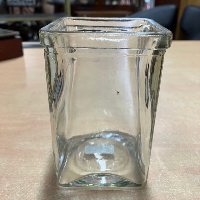 Vase / Pot De Forme Carré En Verre