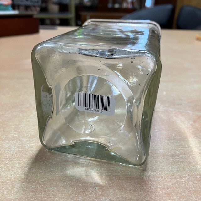Vase / Pot De Forme Carré En Verre