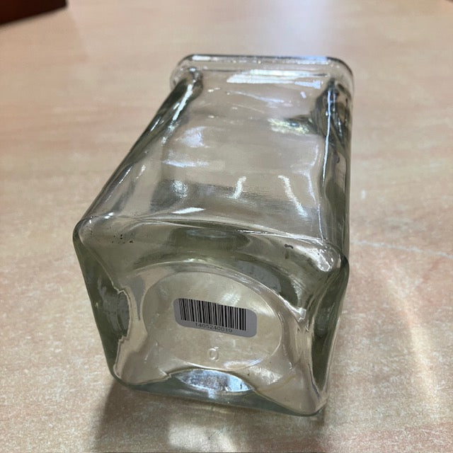 Vase / Pot De Forme Carré En Verre
