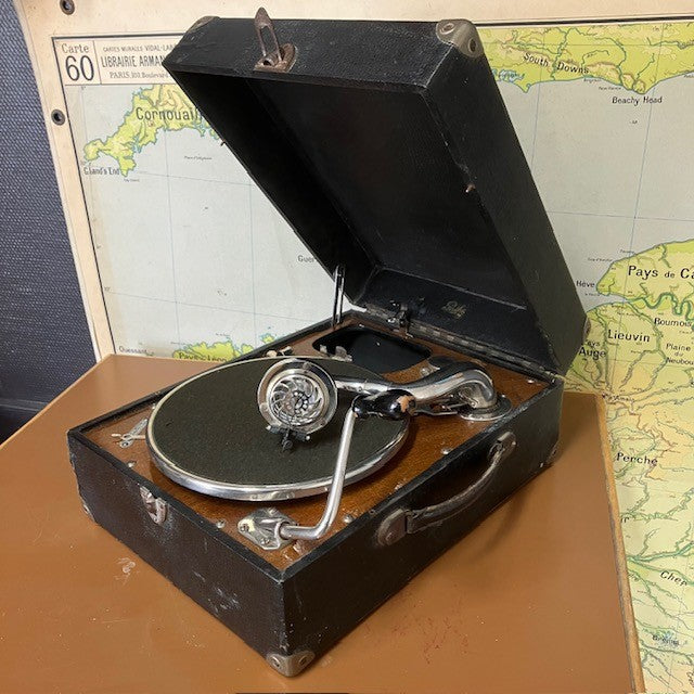 Valise Gramophone, Phonographe Pathé A Manivelle