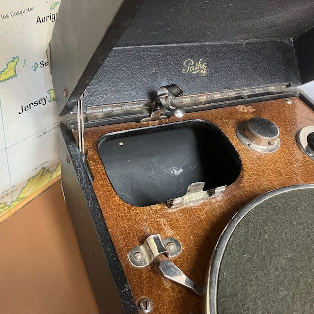 Valise Gramophone, Phonographe Pathé A Manivelle
