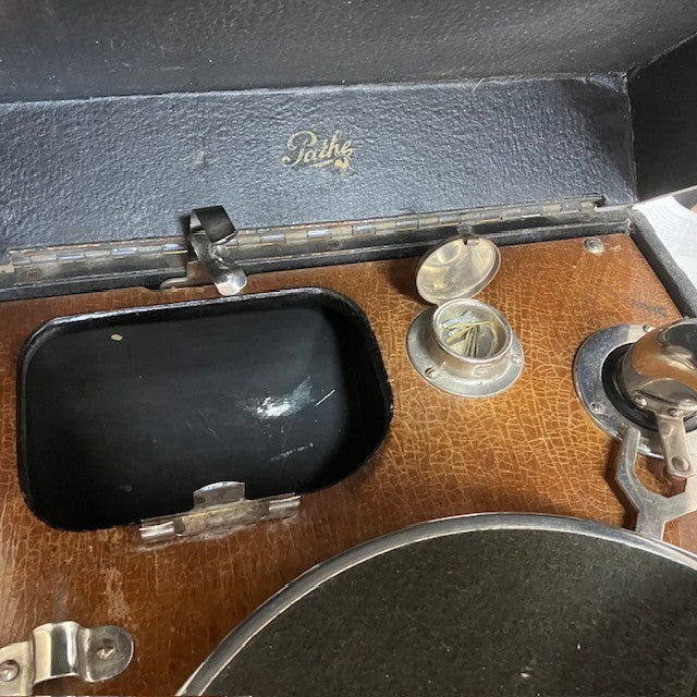 Valise Gramophone, Phonographe Pathé A Manivelle