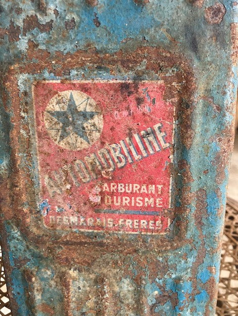Ancien Bidon D'Essence Carburant Automobiline Desmarais Freres