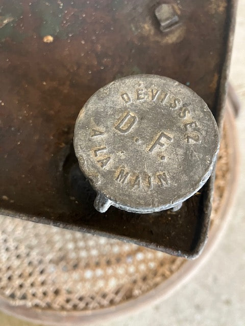 Ancien Bidon D'Essence Carburant Automobiline Desmarais Freres