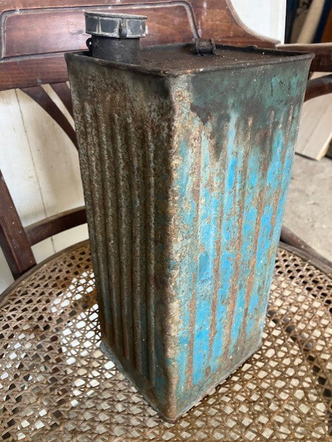 Ancien Bidon D'Essence Carburant Automobiline Desmarais Freres