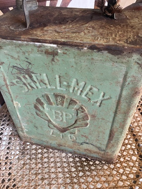 Ancien Bidon D'Essence Shell Mex BP Ltd, WW2 Valor 9 1939