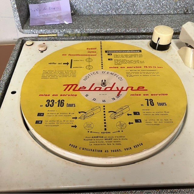 Valise Tourne Disque, Electrophone, Hifivox, Production Barbier