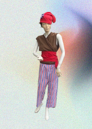 Ensemble De Vêtement Phrygien - Les Phryges, Bonnet, Pantalon, Haut, Ceinture En Tissu