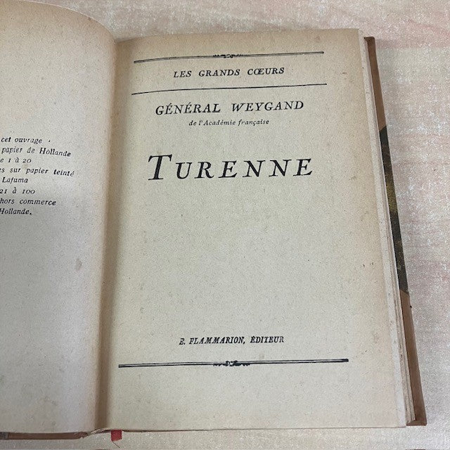 Livre Turenne Par Le Général Weygand