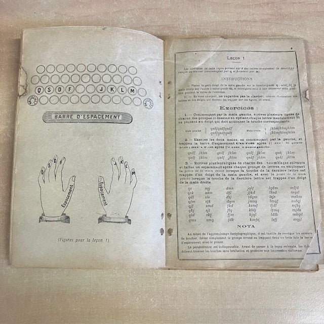 Livre Dactylographie Méthode Des Dix Doigts