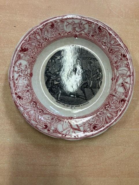 Assiette Histoire de Jeanne D'ARC N°5 Porcelaine Gien