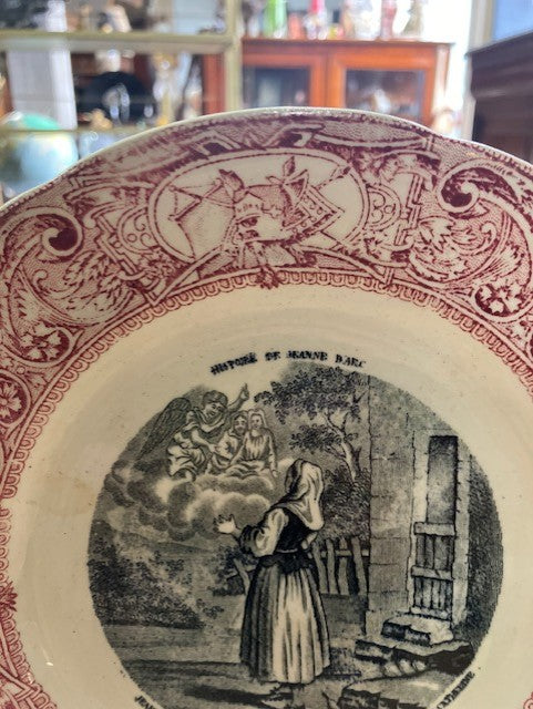 Assiette Histoire de Jeanne D'ARC N°2 Porcelaine Gien