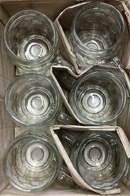 6 verres a Bière, chopes, Fischer Gold