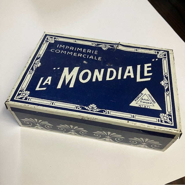 Boite Métallique Imprimerie La Mondiale