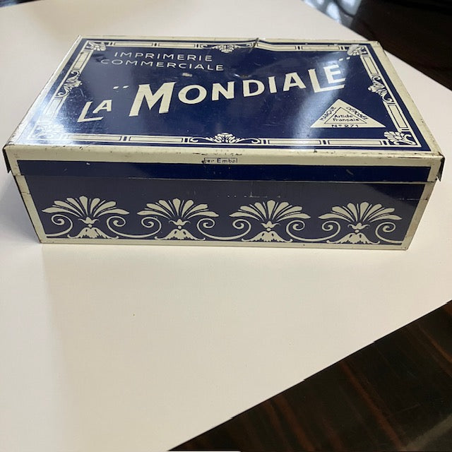 Boite Métallique Imprimerie La Mondiale