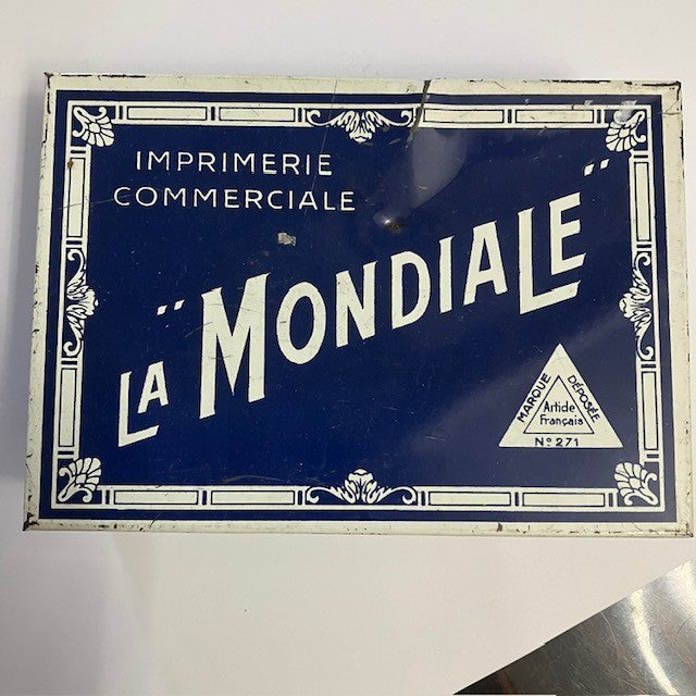 Boite Métallique Imprimerie La Mondiale