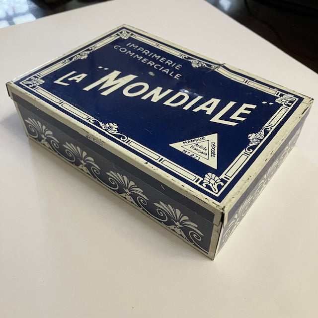 Boite Métallique Imprimerie La Mondiale