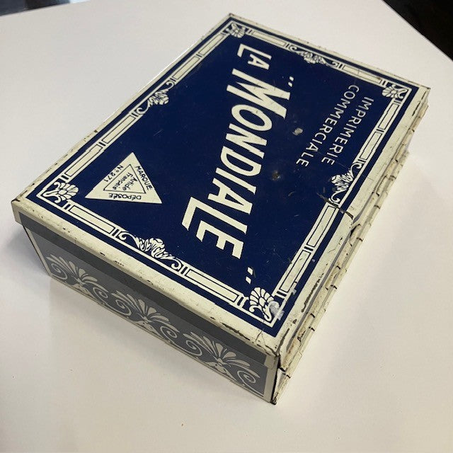 Boite Métallique Imprimerie La Mondiale