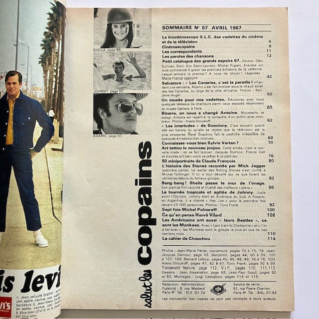 Magazine Salut Les Copains Numéro 57