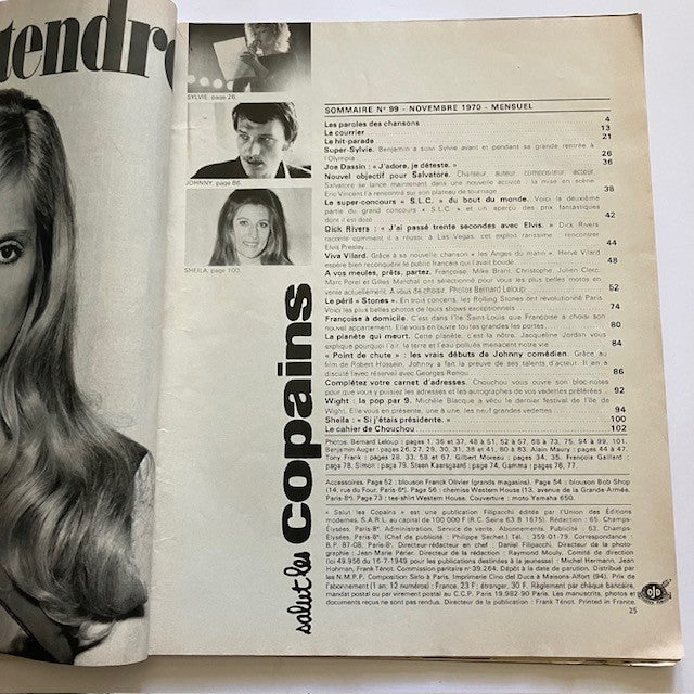 Magazine Salut Les Copains Numéro 99