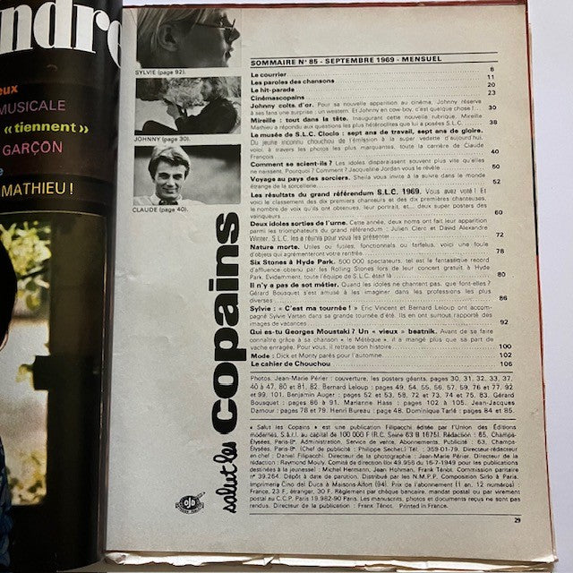 Magazine Salut Les Copains Numéro 85