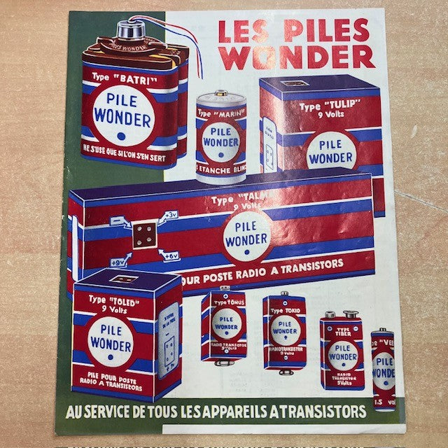 Document Publicité Affiche les piles wonder