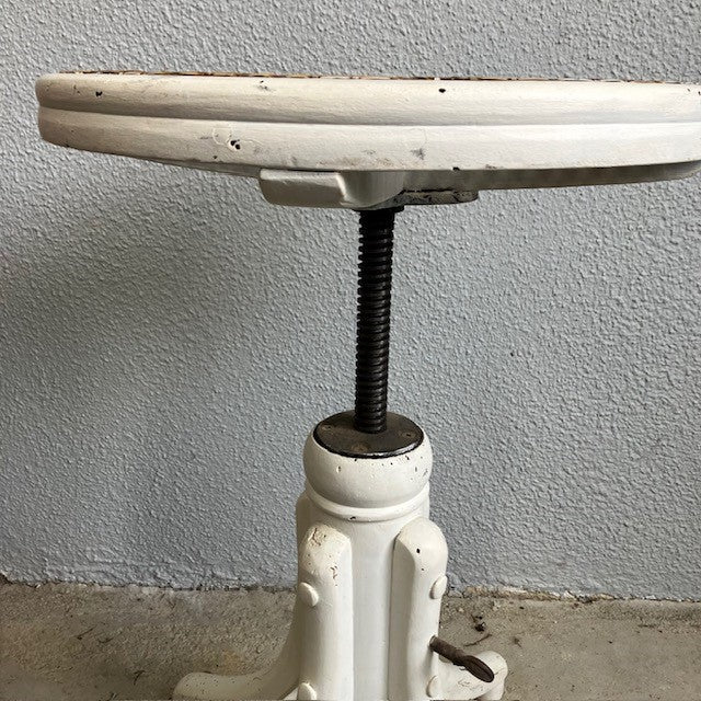 Tabouret De Piano, Hauteur Variable Avec Du Cannage Sur l'Assise