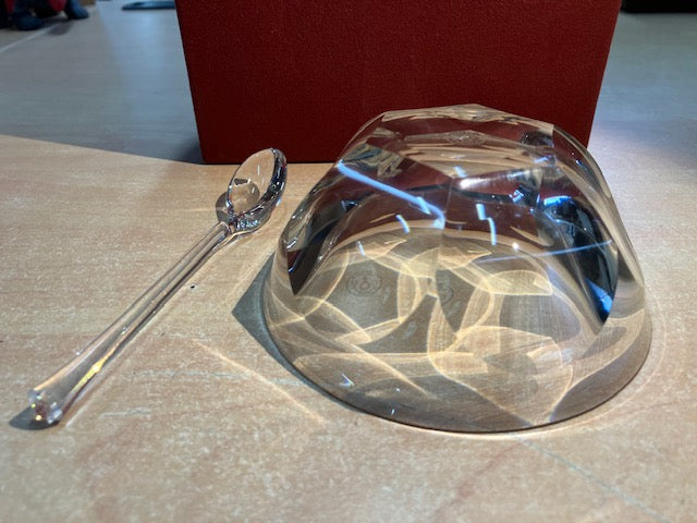 Coupelle Bol et Cuillère en Cristal Clair Baccarat