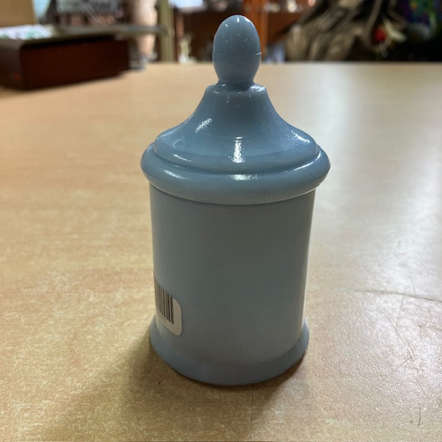Petit Pot D'Apothicaire En Opaline Bleu " Célestène "