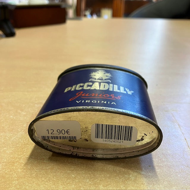 Ancienne Boite Vide Métal 30 Cigarettes, Piccadilly Juniors Virginia WW2