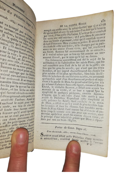 Livre Rare 1821 Histoire De L'ancien Et Du Nouveau Testament