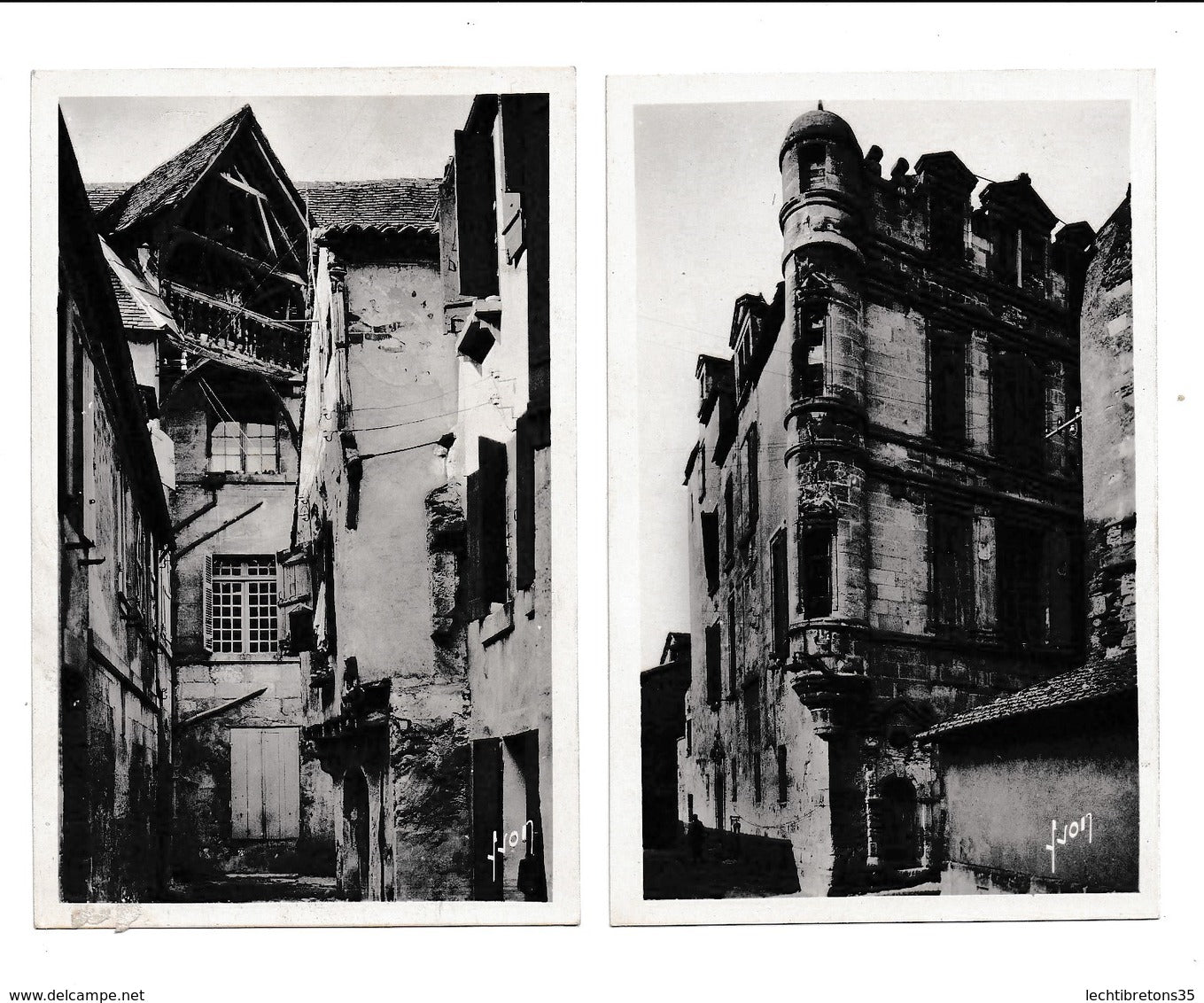 Carte postale - LOT cpa PHOTO YVON BERGERAC MAISON RENAISSANCE LE CHÂTEAU HENRI IV