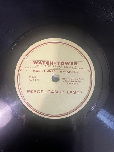 78 rpm trs Watch-Tower Judge Rutherford