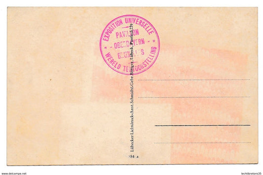 Carte postale - Rare CLOWN W BAUMER SOHN DAS BESTRENOMMIERTE BAYR STIMMUNGS KOMIKER DUO EXPOSITION UNIVERSELLE PAVILLON