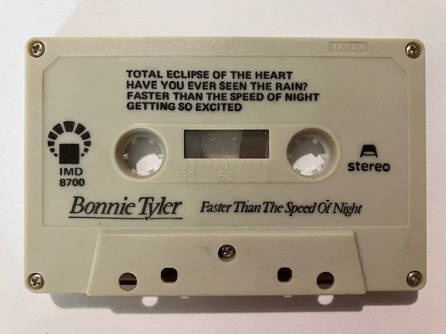 Cassette Audio Bonnie Tyler Faster Than The Speed Of Night