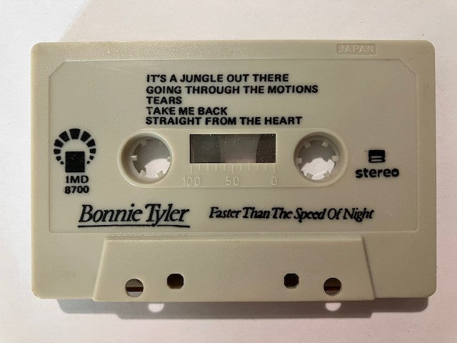 Cassette Audio Bonnie Tyler Faster Than The Speed Of Night