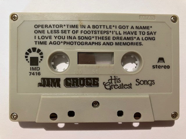 Cassette Audio Jim Croce His Greatest Songs