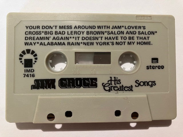 Cassette Audio Jim Croce His Greatest Songs
