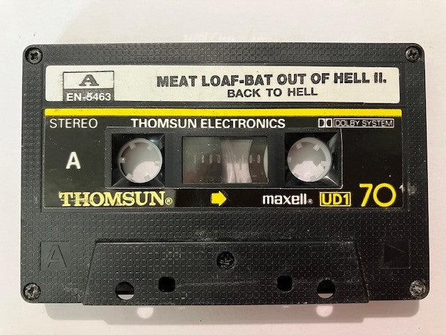 Cassette Audio Meat Loaf. Bat Out Of Hell II. Back To Hell