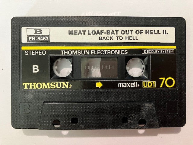 Cassette Audio Meat Loaf. Bat Out Of Hell II. Back To Hell