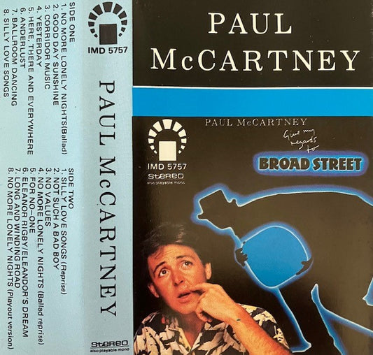 Cassette Audio Paul McCartney Broad Street