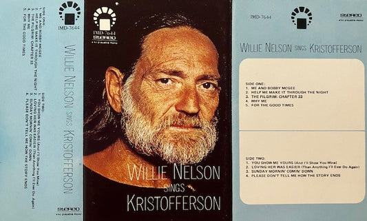 Cassette Audio Willie Nelson Sings Kristofferson