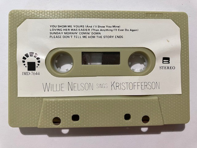 Cassette Audio Willie Nelson Sings Kristofferson