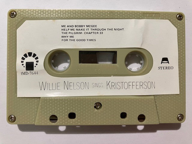 Cassette Audio Willie Nelson Sings Kristofferson