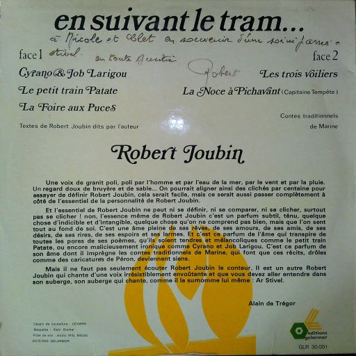 Lp Robert Joubin – En Suivant Le Tram...